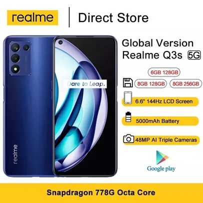 Smartphone Reyno Q3s 5G Smartphones 6.6 ''144Hz Snapdragon 778G