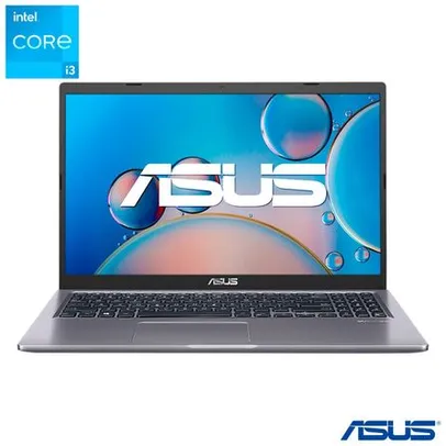 Notebook Asus Intel Core i3 1115G4 4GB 256GB SSD, Tela de 15,6