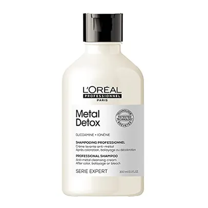 Shampoo Metal Detox, para maciez, brilho & sedosidade, maior durabilidade da cor, para cabelos coloridos e danificados, 300ml L'Oréal Professionnel