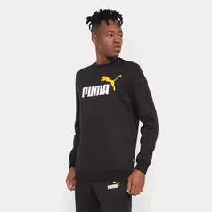 Blusa Moletom Puma Ess+2 Col Big Logo Crew Fl Masculino