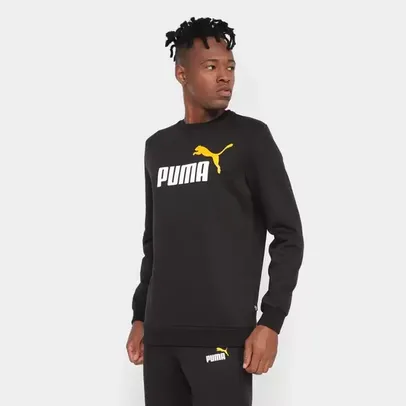 Blusa Moletom Puma Ess+2 Col Big Logo Crew Fl Masculino