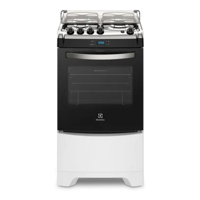 Fogão 4 Bocas Electrolux Branco Automático com Timer Digital e Forno de 70L (52LBR) - Bivolt | R$1.099