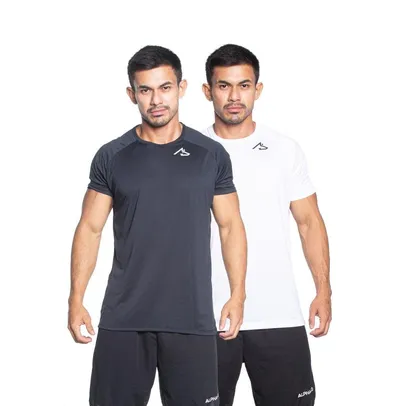 [Leve 2kits/ Cada R$ 25]Kit 2 Camisetas Masculina Dry Alpha Co