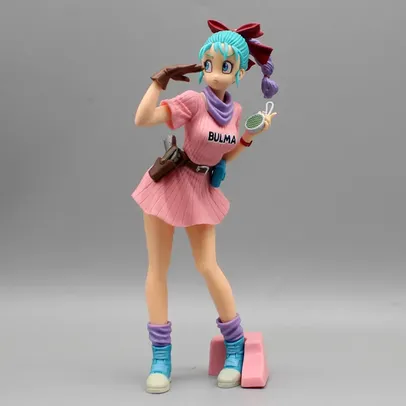 [Taxa inclusa] Colecionável Bulma Dragon Ball clássico - Action Figure grande, 25cm