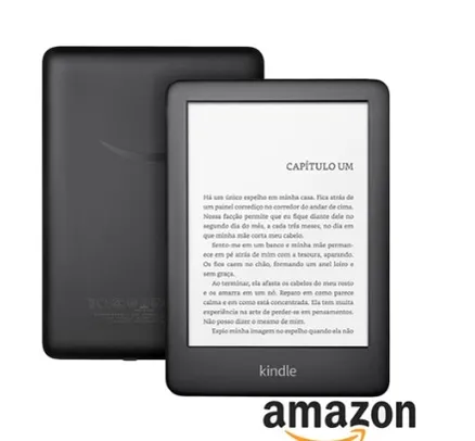 kindle 10º geração 8gb preto tela de 6" 167 ppi antirreflexo, controle de luz, bateria de longa dura