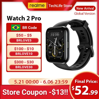 Smartwatch Realme Watch 2 PRO | Global version R$311