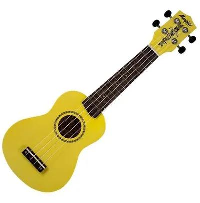 Ukulele Soprano Acústico Honu Memphis Tagima Neon Yellow