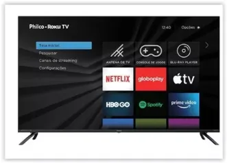 Smart TV Philco Roku 50" UHD 4K PTV50G70R2CBBL - Dolby Audio e HDR10