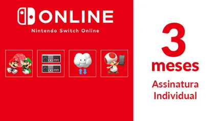 3 meses de Nintendo Switch Online - Nuuvem