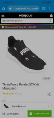 Tênis Puma Persist XT Knit Masculino | R$128