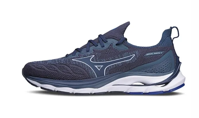 Tênis de Corrida Masculino Mizuno Wave Mirai 4 Azul (42, 43 e 44)