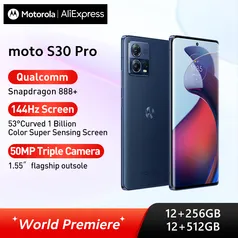 Motorola moto s30 Pro 5g (12GB 256GB) 5000mah SD888+ Amoled
