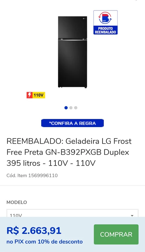 Imagem na descrição da promoção