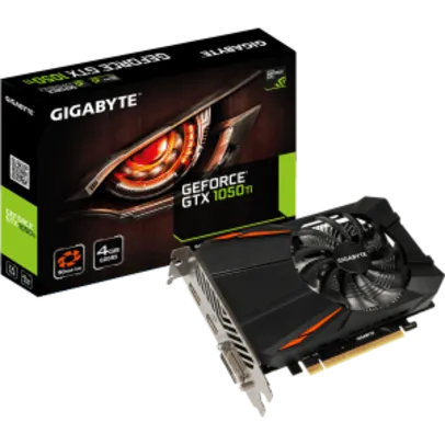 Placa de Vídeo Gigabyte GeForce GTX 1050 TI D5 4GB - R$ 789,00