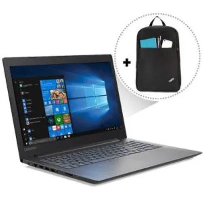 Notebook Lenovo B330 I3-7020u 4gb 500gb Tela 15.6` Win10 Preto + Mochila Lenovo - R$1899