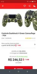 Controle Sony Dualshock 4 PS4 camuflado | R$217