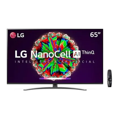 Smart TV NanoCell 4K LG LED 65" com Controle Smart Magic e Wi-Fi | R$4183