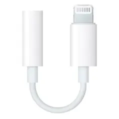 Adaptador de Lightning Apple para conector de fones de ouvido de 3.5 mm, Branco - MMX62BZ/A