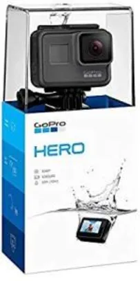 Câmera Hero 2018, GoPro, Preto R$1.099