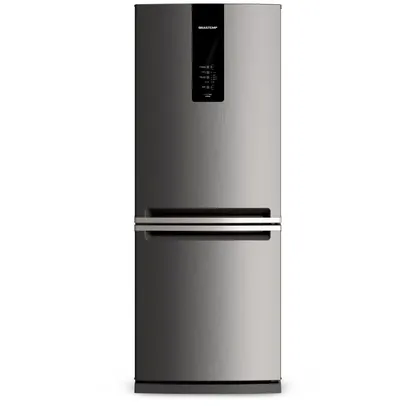 Geladeira Brastemp Frost Free Inverse 443 litros cor Inox com Turbo Ice