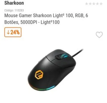 Mouse Sharkoon light 100 | R$126