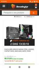 Placa Mãe ASRock B450M Steel Legend, Chipset B450, AMD AM4, mATX, DDR4 R$ 519