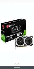 Placa de Vídeo MSI NVIDIA GeForce RTX 2060 Ventus XS 6G OC, 6GB, GDDR6 - GeForce RTX 2060 VENTUS XS 6G OC