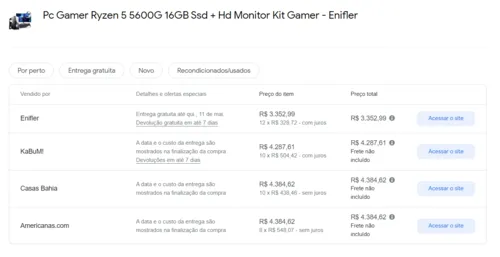 Imagem na descrição da promoção