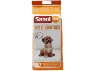 Tapete Higiênico Sanol Dog 80x60cm - 30 Unidades R$27