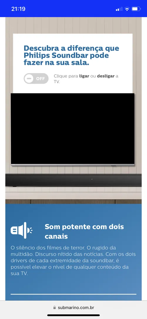 Imagem na descrição da promoção