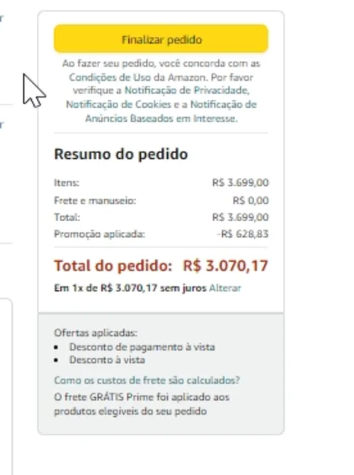 Imagem na descrição da promoção