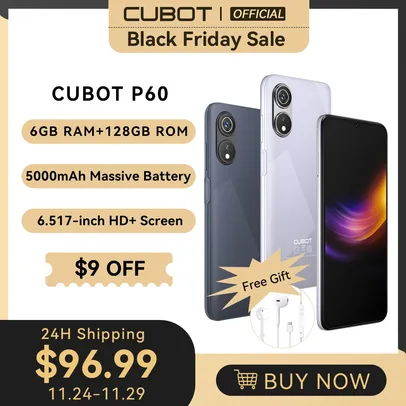 Smartphone Cubot P60 6GB 128GB 6,52" - Versão Global