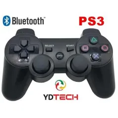 2 Controle S/ Fio Bluetooth PS3 Lacrado YDTECH Vibração Wireless Bateria Interna R$180