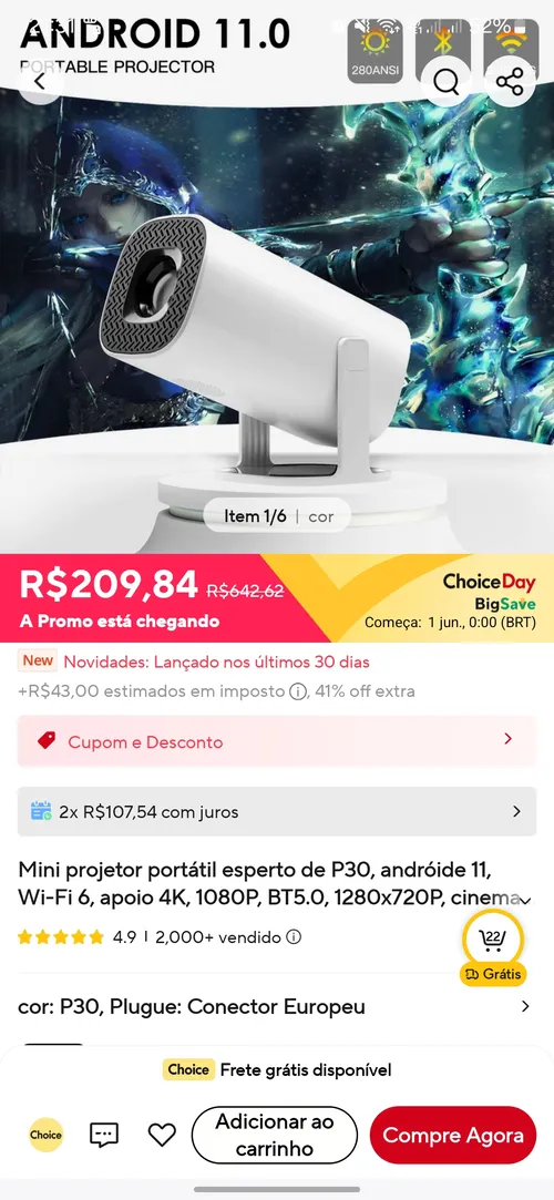 Imagen na descrição da promoção