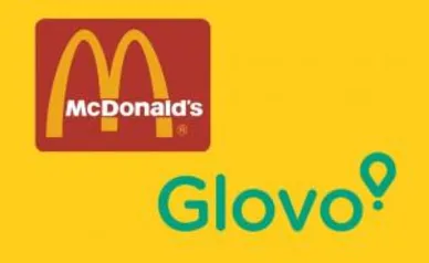 R$25 off glovo pedido MC Donald's