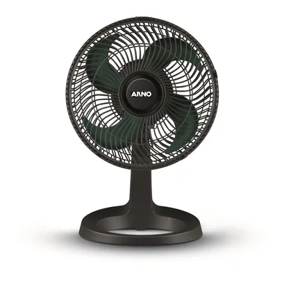 Ventilador de Mesa 30cm Arno Super Force VEF3 com 3 Velocidades 47W 4 Pás Preto 127V