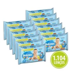 Kit 1.104 Lenços Umedecidos Babysec Galinha Pintadinha Ultrafresh | R$ 37