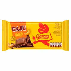 [L4P3 - Regional] Chocolate GAROTO Castanha de Caju Tablete 80g