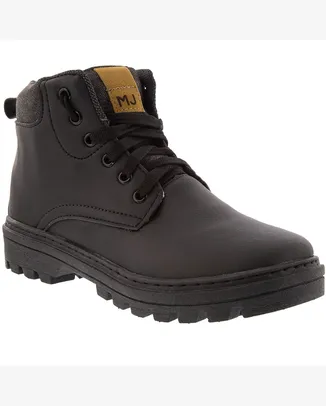  Bota Coturno Mac &amp; Jac Recortes Preto