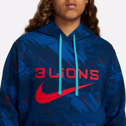 Blusão com Capuz Inglaterra Nike Sportswear Club Fleece - Masculino