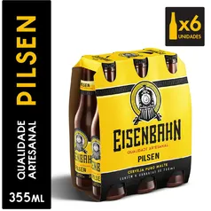 Cerveja Eisenbahn Pilsen Pack 6 Garrafas 355ml