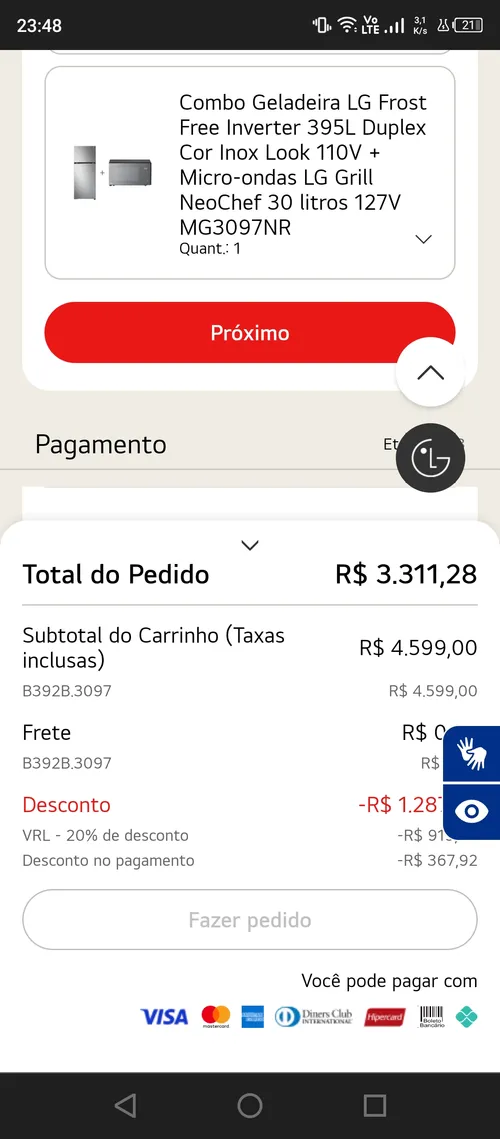 Imagem na descrição da promoção