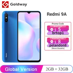 Smartphone Xiaomi Redmi 9A 2GB/32GB Global | R$458