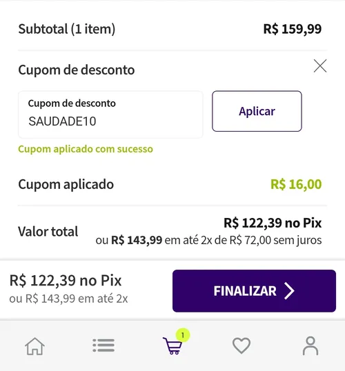 Imagem na descrição da promoção