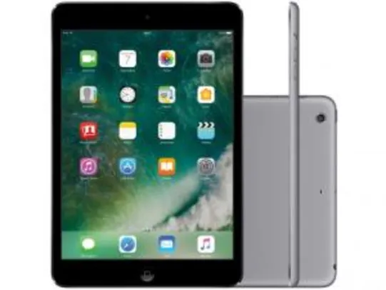 iPad Mini 2 Apple 32GB Cinza Espacial Tela 7,9” - Retina Proc. Chip A7 Câm. 5MP + Frontal iOS 10 - R$1299