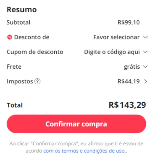 Imagem na descrição da promoção