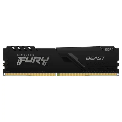 Foto do produto Memória Ram Kingston Fury Beast DDR4 8GB 3200Mhz - Preto (kf432c16bb-8)