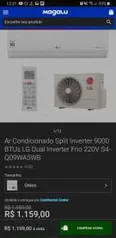 Ar-condicionado lg 9000 BTUs