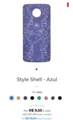 Moto Z Style Shell - Azul R$ 10