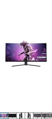 Monitor Gamer SuperFrame Vision Ultra, 34 Pol, Curvo, UltraWide, Quad HD, VA, HDR, FreeSync, 1ms